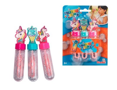 Gadget - Bubble Fun: Simba Toys - Set Stick Bolle Unicorno 3Pz X 30 Ml -D- Simba
