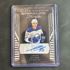 2025-26 Black Diamond Sparkling Scripts #SSJQ Jack Quinn AUTO - Buffalo Sabres