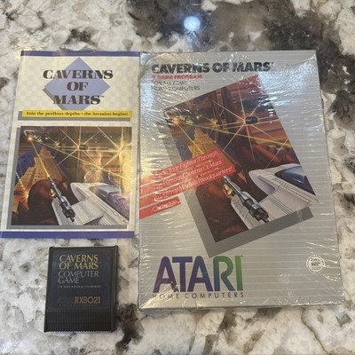 Atari 400 800 XL XE Cavern of Mars CIB Complete In Box ~ Rare