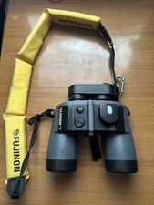 Fujinon 7x50 Marine Binoculars with Built-In Compass+Floating Strap Good Con