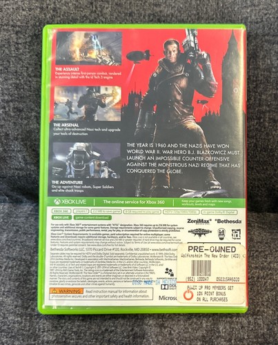Wolfenstein : The New Order - Complet FR - Microsoft Xbox 360