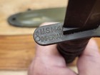 WW II? IMPERIAL USM4 COMBAT/FIGHTING KNIFE/BAYONET W/USM8A1 SHEATH- NICE/L@@K — photo 7