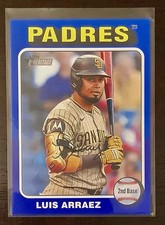 2024 Topps Heritage High Number Luis Arraez Dark Blue Border #672 Padres