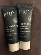 2x GENUINE FRÉ Recover Me Restorative Night Cream 0.27oz