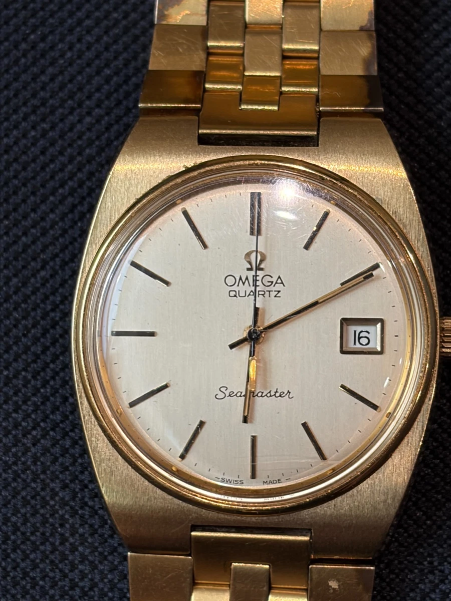 OMEGA Seamaster Gold Plated Band Men Wristwatches for sale | eBay