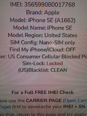 Apple iPhone SE 1st Gen 32GB - Grey (Sim Locked) Clean IMEI NS8 | eBay