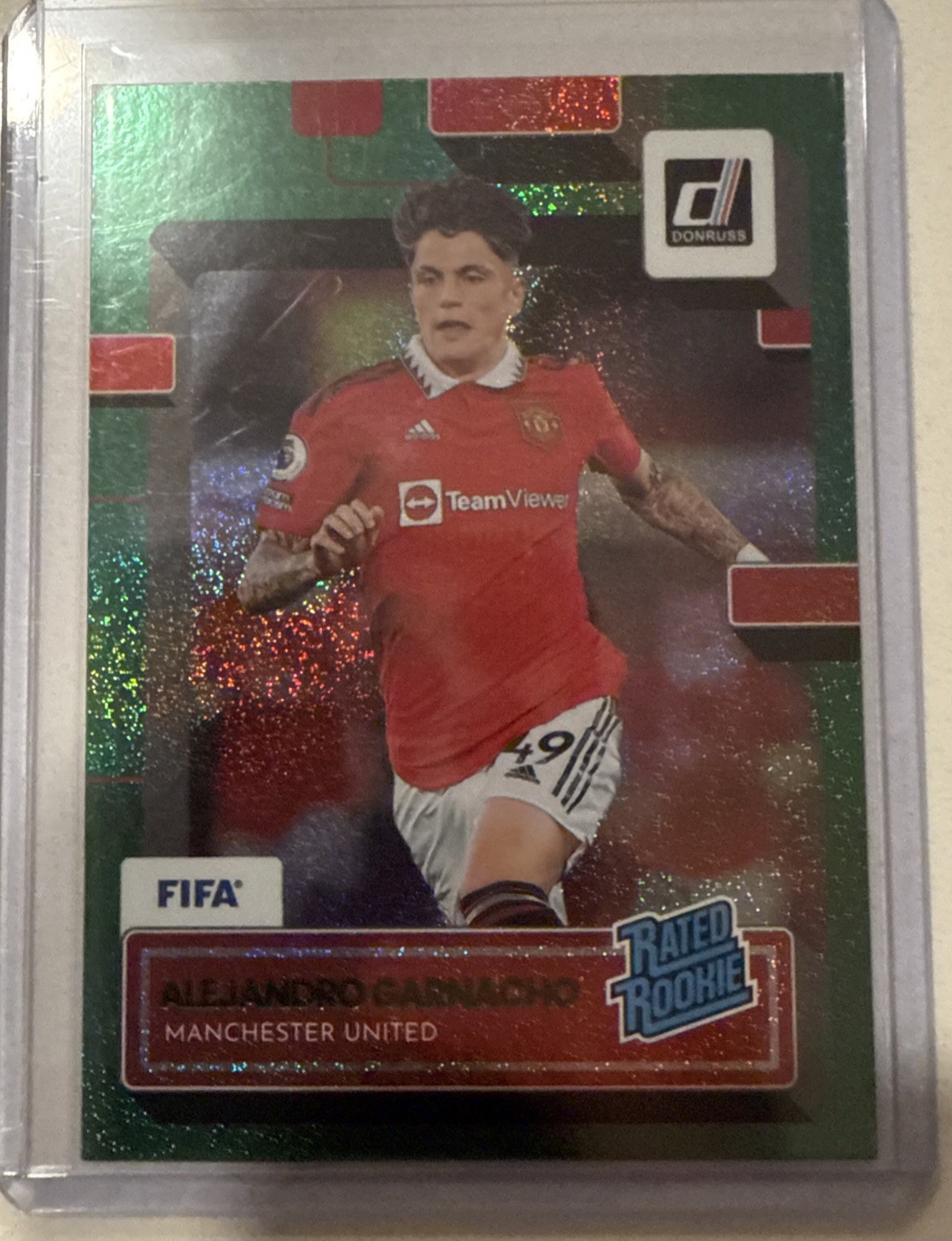 2022-23 Panini Donruss - Rated Rookie Alejandro Garnacho #199 Green (RC)