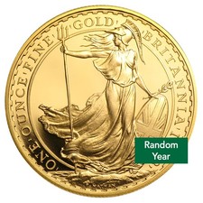 1 oz Gold British Britannia Coin BU (Random Year) 4198.70 per troy oz