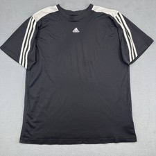 Adidas Mens XL Black Three Stripe Performance...