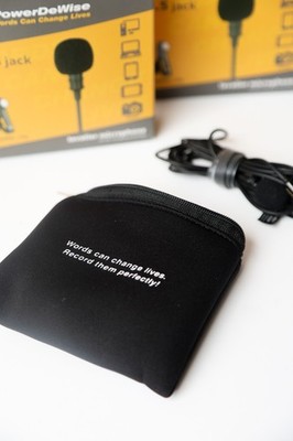 PowerDeWise Lavalier Lapel Microphone | Clip-On Omnidirectional Mic