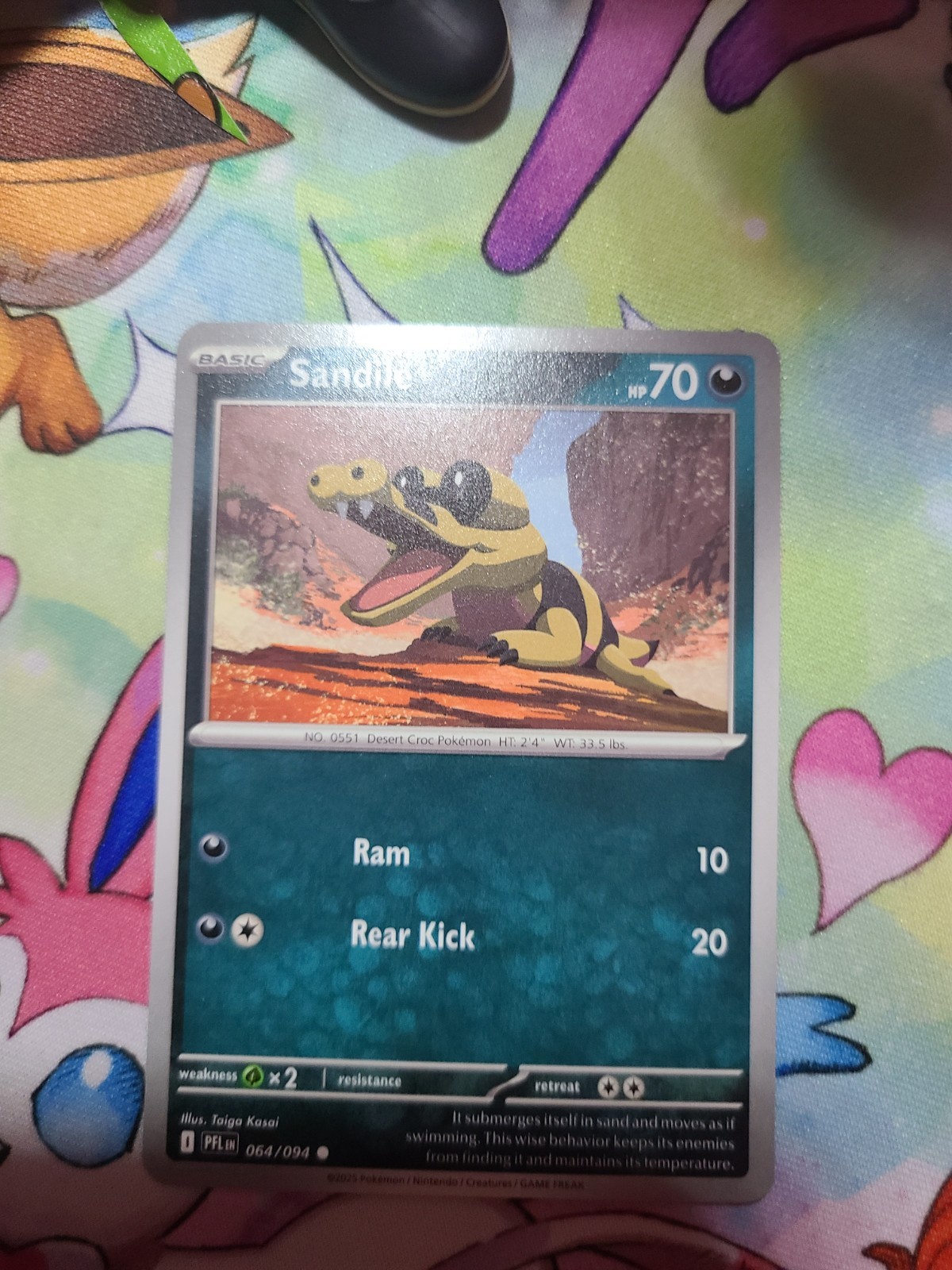 Pokemon Card Sandile 64/94 English 