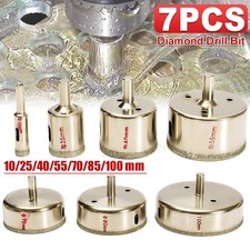 7 Stück 10-100mm Diamant Loch Fliesen Keramik Glas Porzellan Marmor Bohrer Set