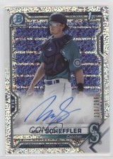 2021 Bowman Chrome Prospect Speckle Refractor 230/299 Matt Scheffler Auto 6q5