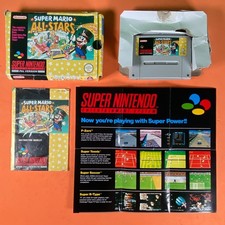 Super Mario All-Stars SNES Super Nintendo PAL Boxed 100% Complete Manual+Poster