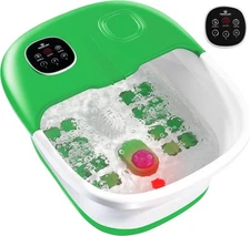Medical king Foot Spa with Heat and Massage Jets Includes A Remote Green 