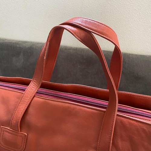 Bolso Boston Chloe Cuero Auténtico Marrón Mediano Mujer Italia 115074 - Imagen 5 de 11