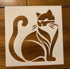 Cat Reusable 10 MIL Laser Cut Mylar Stencil Painting Art Supplies