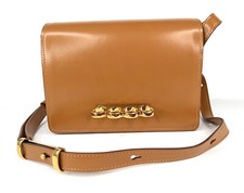 Alexander McQueen Four Ring Clutch Detachable Knuckle Ring Strap Shoulder Bag