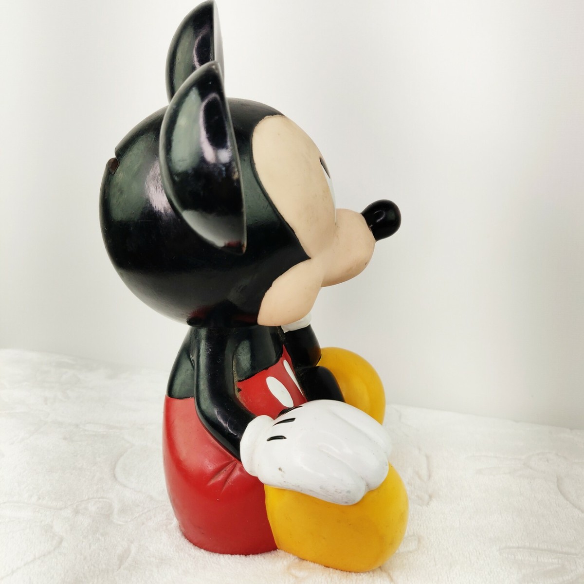 Vintage Disney Mickey Mouse Coin Bank Toy Applause Plastic Thinking Mickey Mouse Vintage Disney Mickey Mouse Coin Bank Toy Applause Plastic Thinking Mickey Mouse