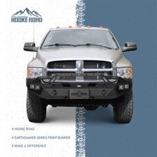 Off-road Front Bumper Wwinch Plate Light For 2003-2005 Dodge Ram 2500 3500