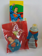 avon 1978 SUPERMAN BUBBLE BATH W/BOX  CAPE
