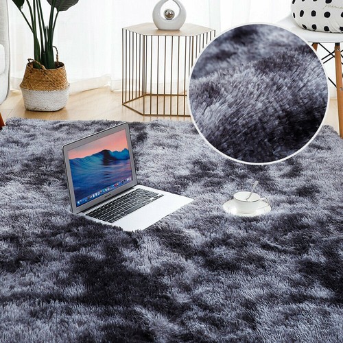Fluffy Rugs Large Shaggy Rug Bedroom Living Room Anti Slip Soft Carpet Floor Mat - Picture 28 of 38