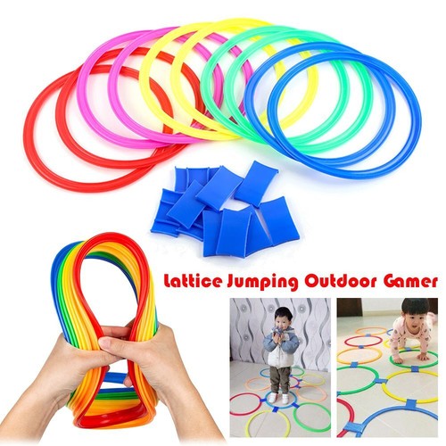 Sunshine Smile – Lot De 2 Anneaux De Saut Lumineux Avec Roue Flash, Jeu Sportif Extérieur Pour Enfants Et Adultes, Pliable
