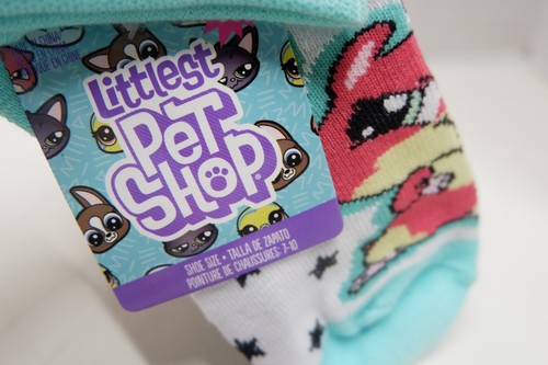 Girls Littlest Pet Shop socks, 6 pack, size 7-10 Toddler - Picture 3 of 3