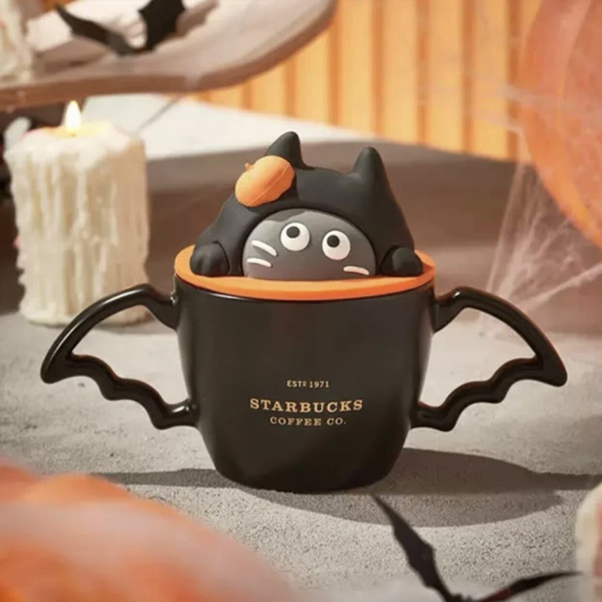 【新品未使用】STARBUCKS ・Halloween2022 ・gatto Starbucks Japan Halloween 2022 Autumn Collection BLACK CATS