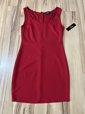 Lulus Red Sweetheart Sleeveless Bodycon Mini Dress Sz Medium  Count On It NWT