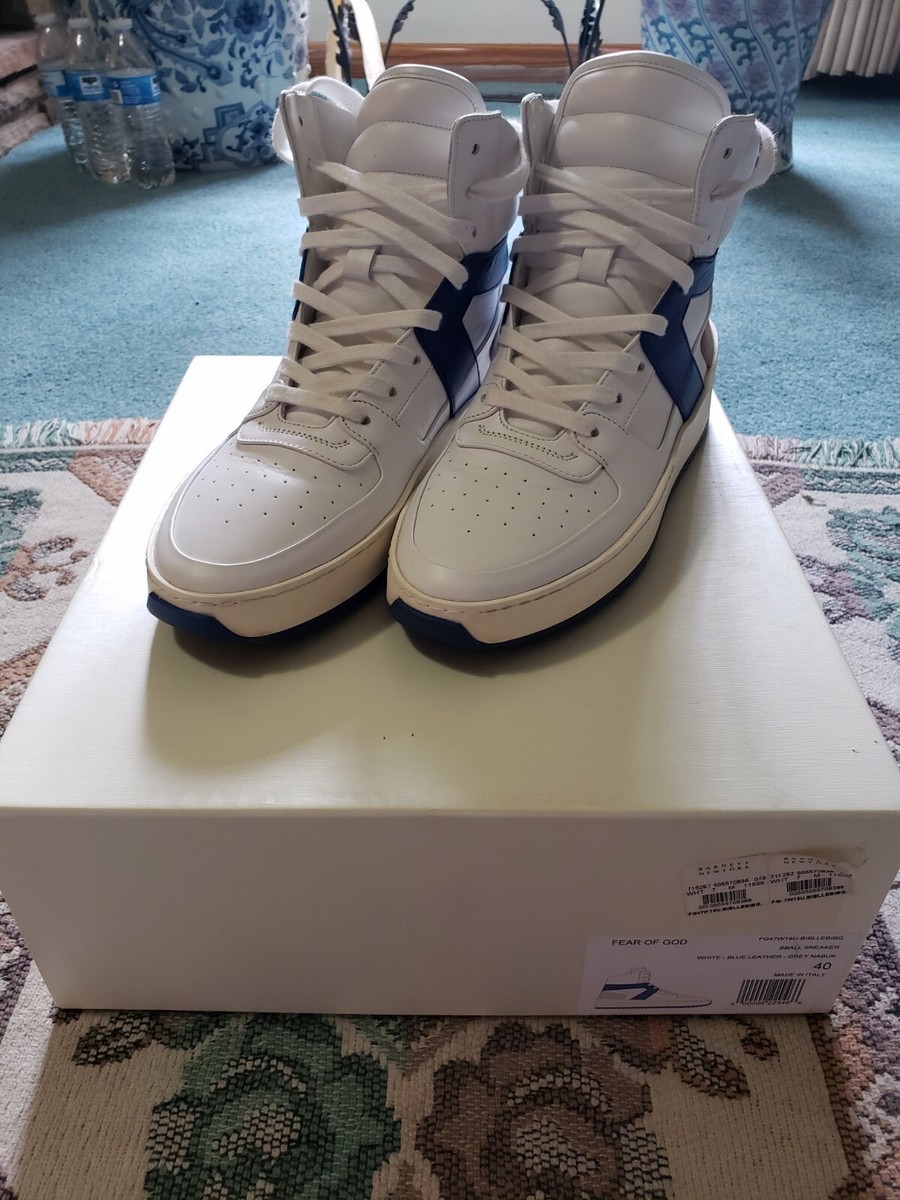 FEAR OF GOD Royal White Basketball Sneakers Size 40 fit US 8 Kanye 