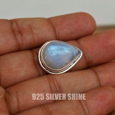 RAINBOW MOONSTONE NATURAL GEMSTONE RING 925 STERLING SILVER JEWELRY RING 3 TO 12