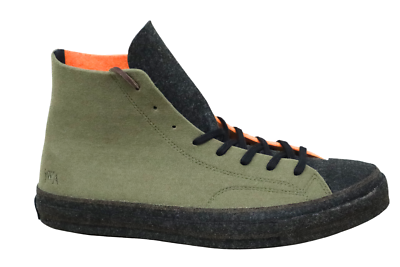 Size 13 - Green Orange Converse Chuck 70 High x J.W. Anderson Felt