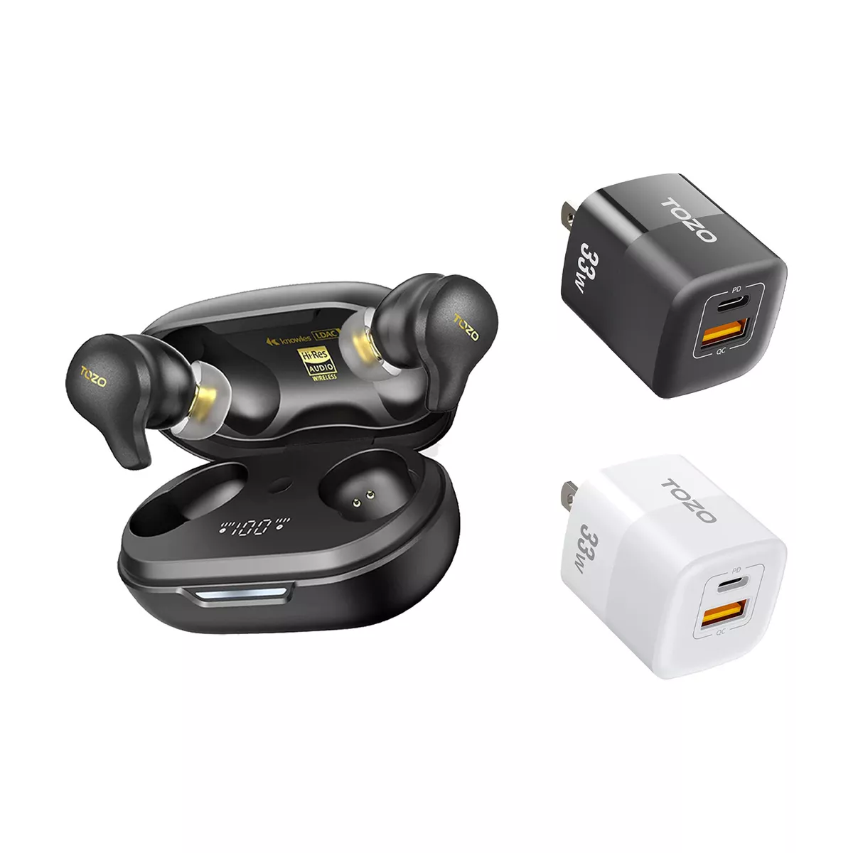 Golden X1 Wireless Earbuds-TOZO