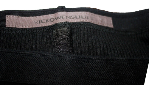 $600 RICK OWENS LILIES Runway SKIRT Ribbed ANTHRACITE Black MADE IN ITALY - Picture 4 of 5