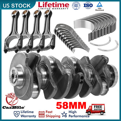 Engine Crankshaft Rods & Bearing Set For Audi VW GTI 06H105021M EA888 Gen2 2.0T