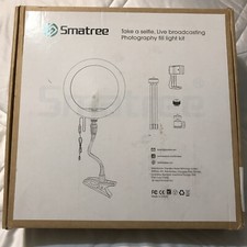 Smatree 10" LED Selfie Ring Light with Flex Clamp Mount  Tripod Stand  Phone H