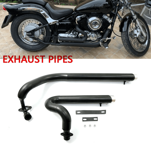 Shortshots Staggered Exhaust Pipes Baffles For Yamaha V star 650 XVS650 Dragstar - Imagen 1 de 9