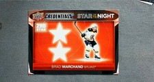 2021-22 Upper Deck Credentials 2nd Star of the Night #2S-5 Brad Marchand