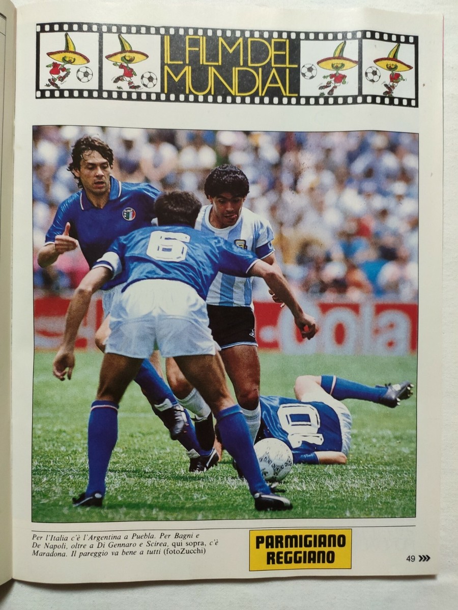 MUNDIAL MEXICO 1986 GIOCO CALCIO POSTER IL GIORNALINO