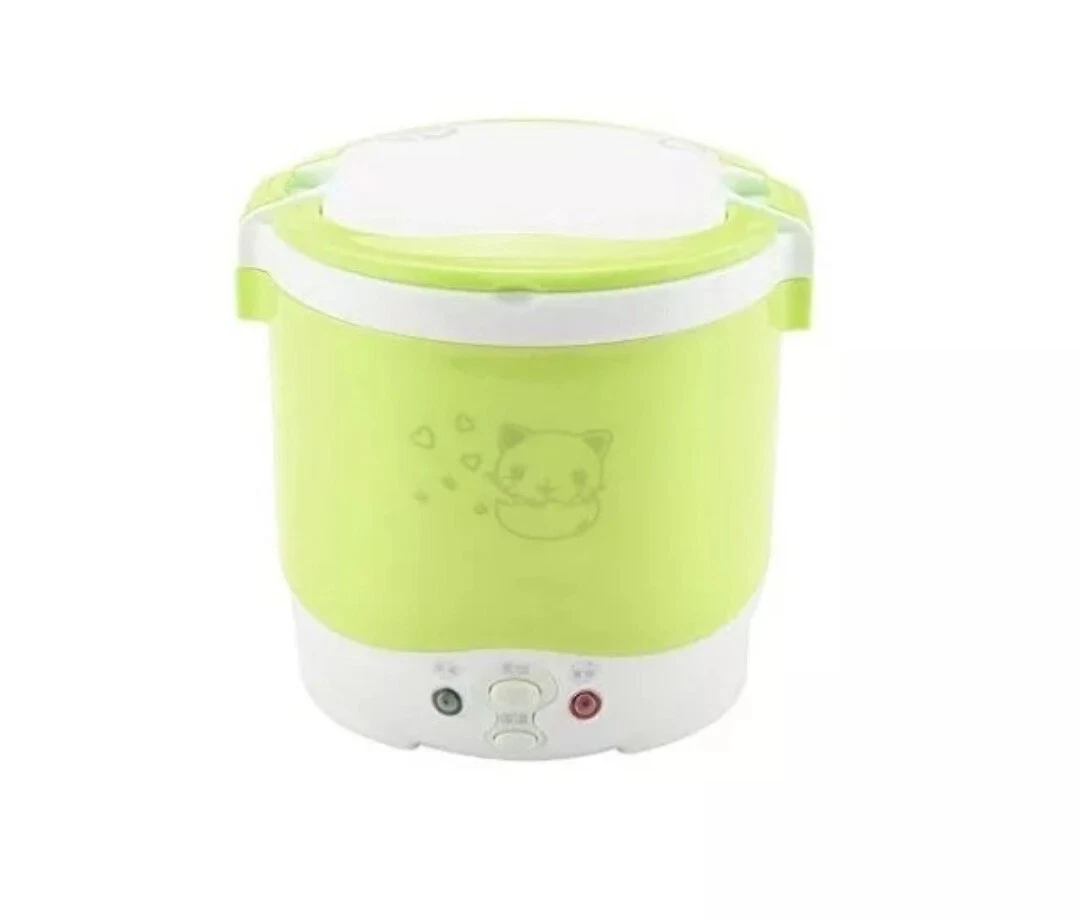 1L Mini Rice Cooker Steamer, 170W Electric Food Steamer Lunch Box Portable