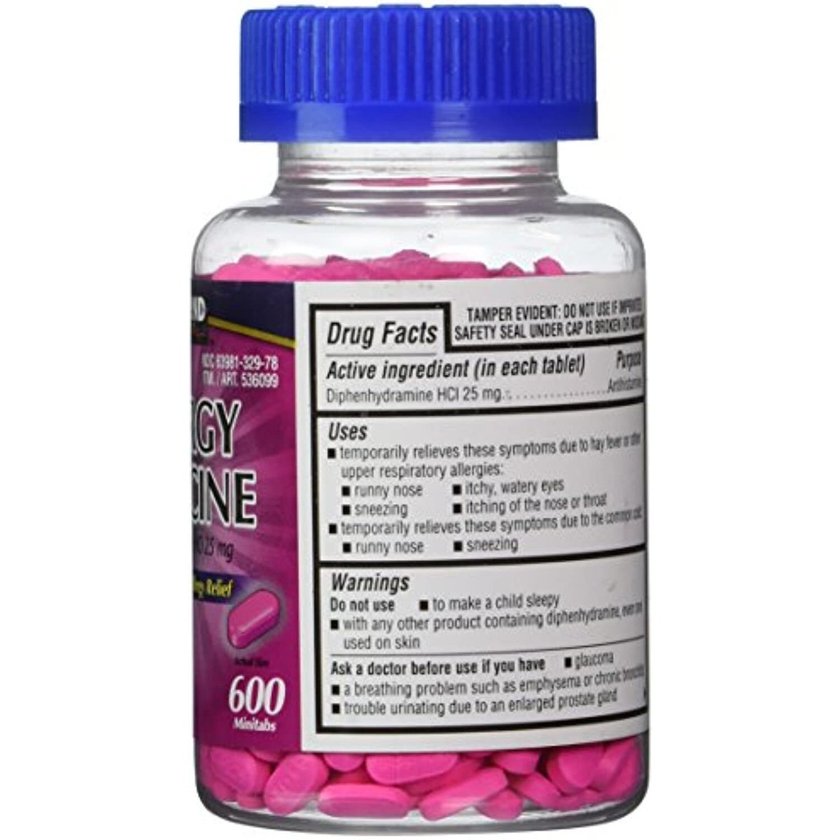 Kirkland Signature Allergy Medicine Diphenhydramine HCI 25 mg