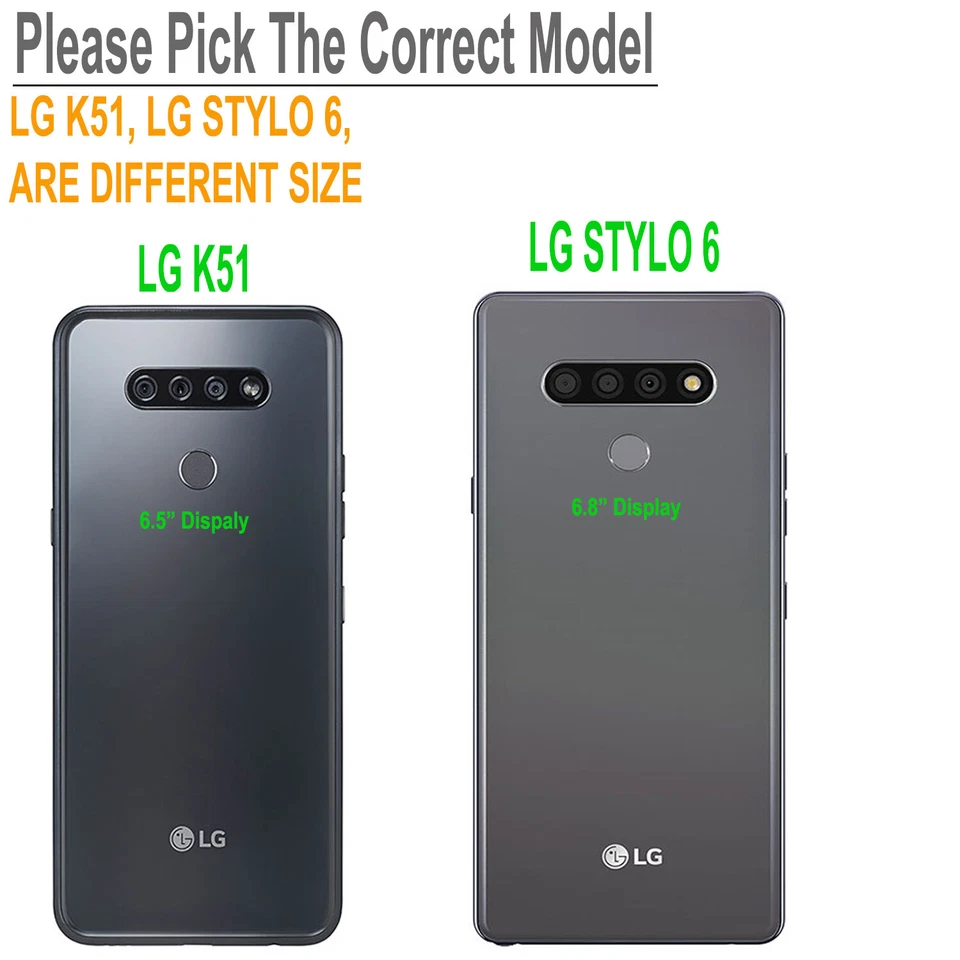 For LG Stylo 6/K51 Case Phone Cover Shockproof Clear + Tempered Glass Protector - Image 2 of 4