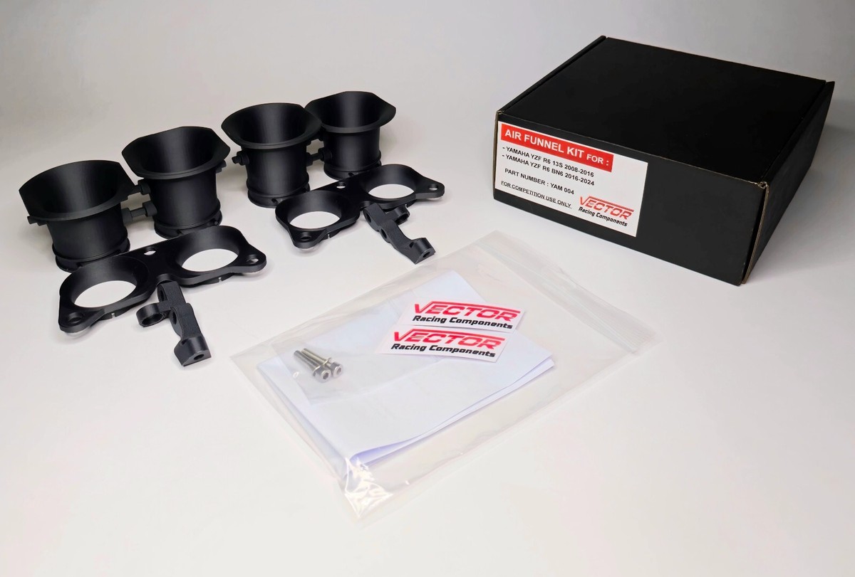 2008-2024 Yamaha YZF R6 13S BN6 Velocity Stacks Air Funnel Set