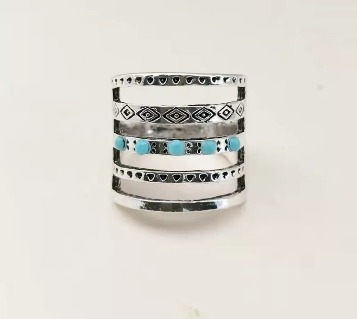 Boho 2024 statement rings