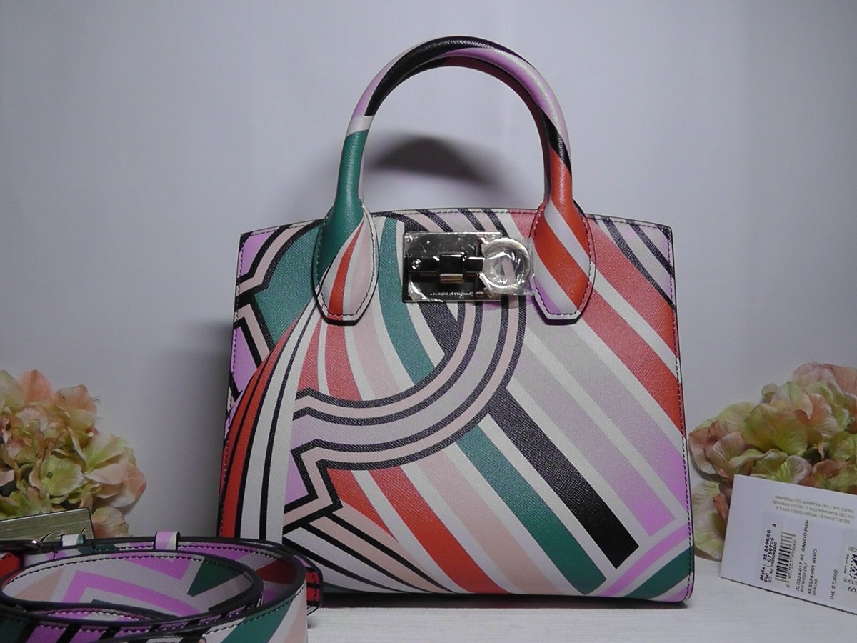 SALVATORE FERRAGAMO The Studio Box SUNRISE Gancio Print SALVATORE FERRAGAMO The Studio Box SUNRISE Gancio Print