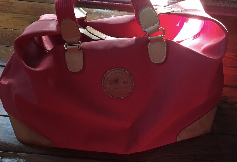 Lancel Carryon Travel Bag - Leather And Canvas