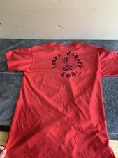 Rare Vintage Cobra Karate C.K.C King Cobra Snake Yin Yang T Shirt 80s Red