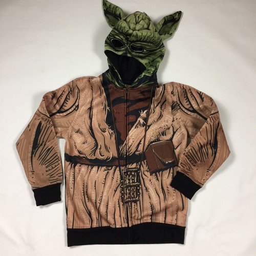 Star Wars Yoda Hoodie Size M Full Zip 