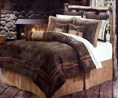 FREE SHIPPING Barbed Wire Western Comforter Bedding Set
